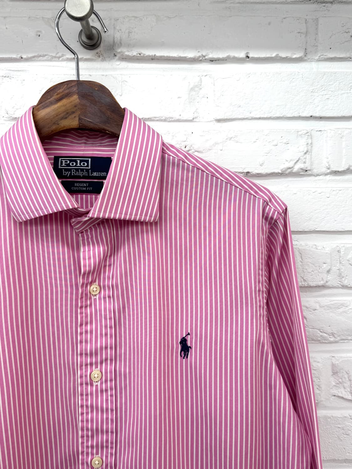 폴로 핑크 스트라이프 셔츠 상품이미지4