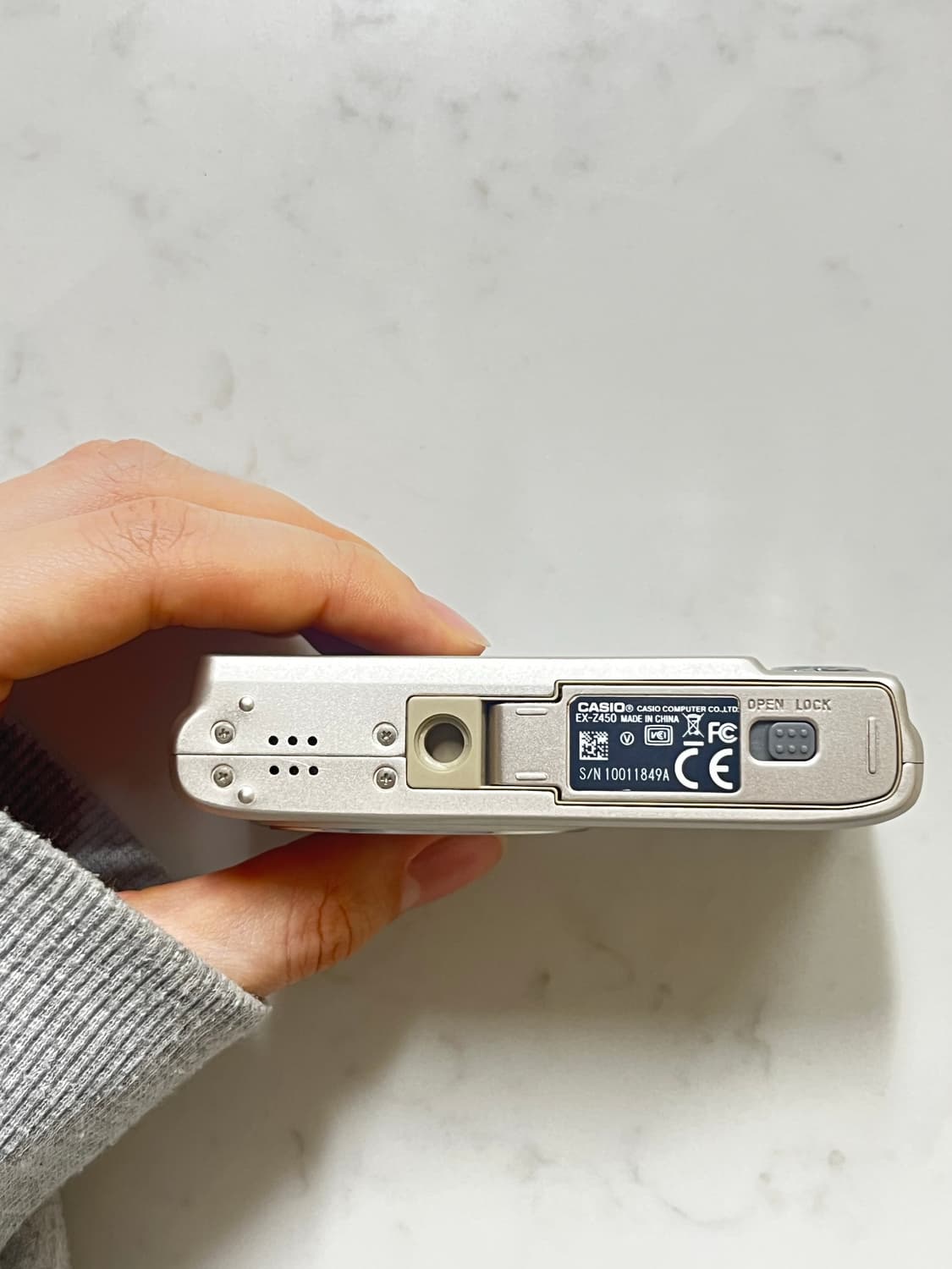 작례O )메이크업 모드! 카시오 엑슬림 z450 샴페인 골드 빈티지 디카 상품이미지5