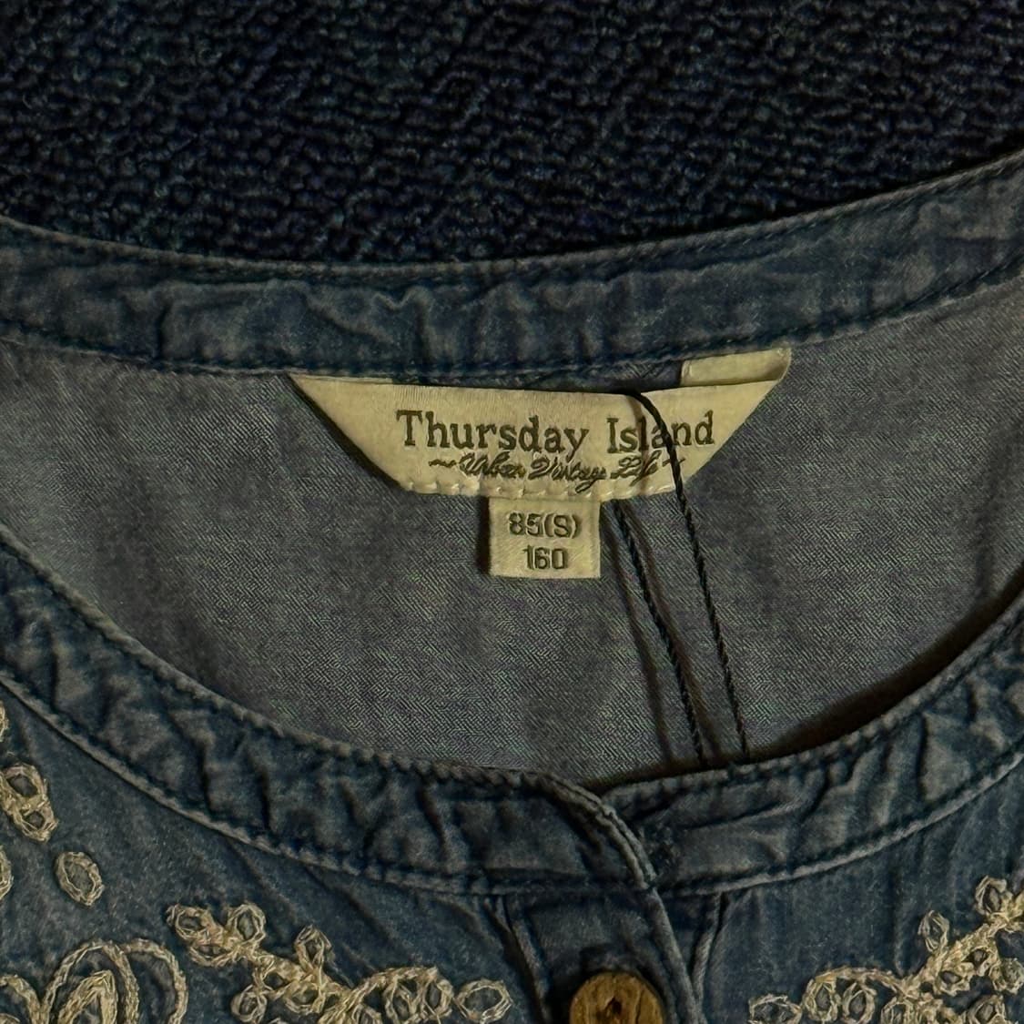 모리걸 자수포인트 데님 롱 원피스 상품이미지5