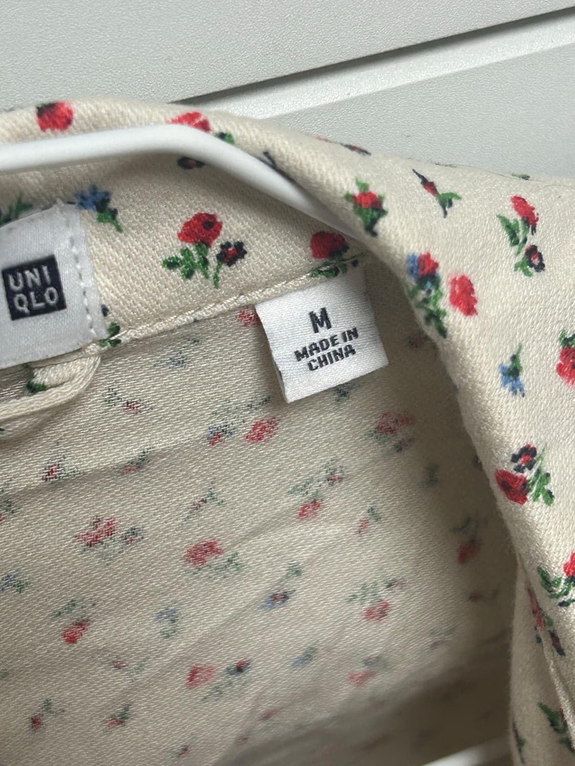 빈티지) 유니클로 베이지 잔꽃 자켓 상품이미지4