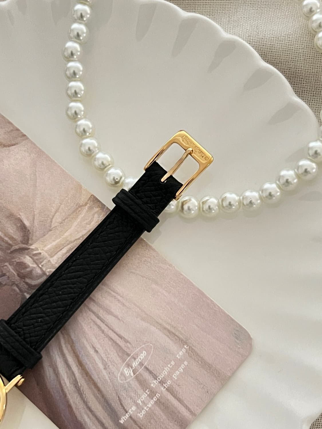 생로랑 골드 라운드 시계 / 정품감정. 케어 상품이미지4