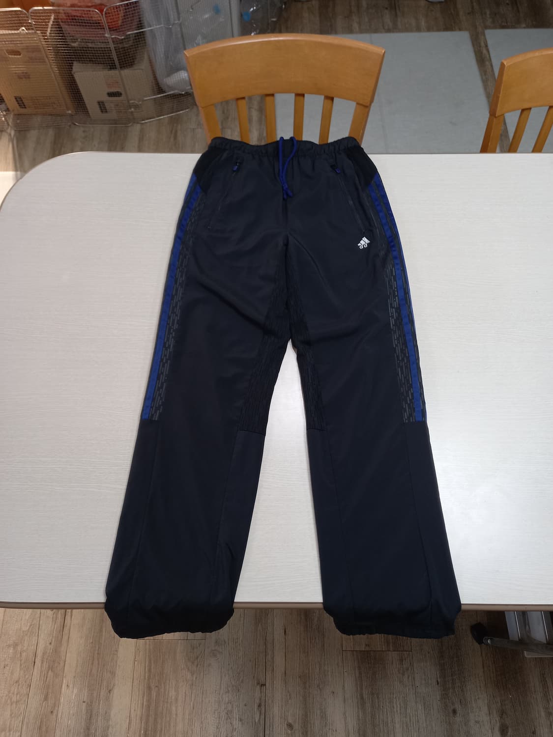 30 adidas 봄여름용 밴딩 스판 트레이닝하의 블랙 30-237 상품이미지1