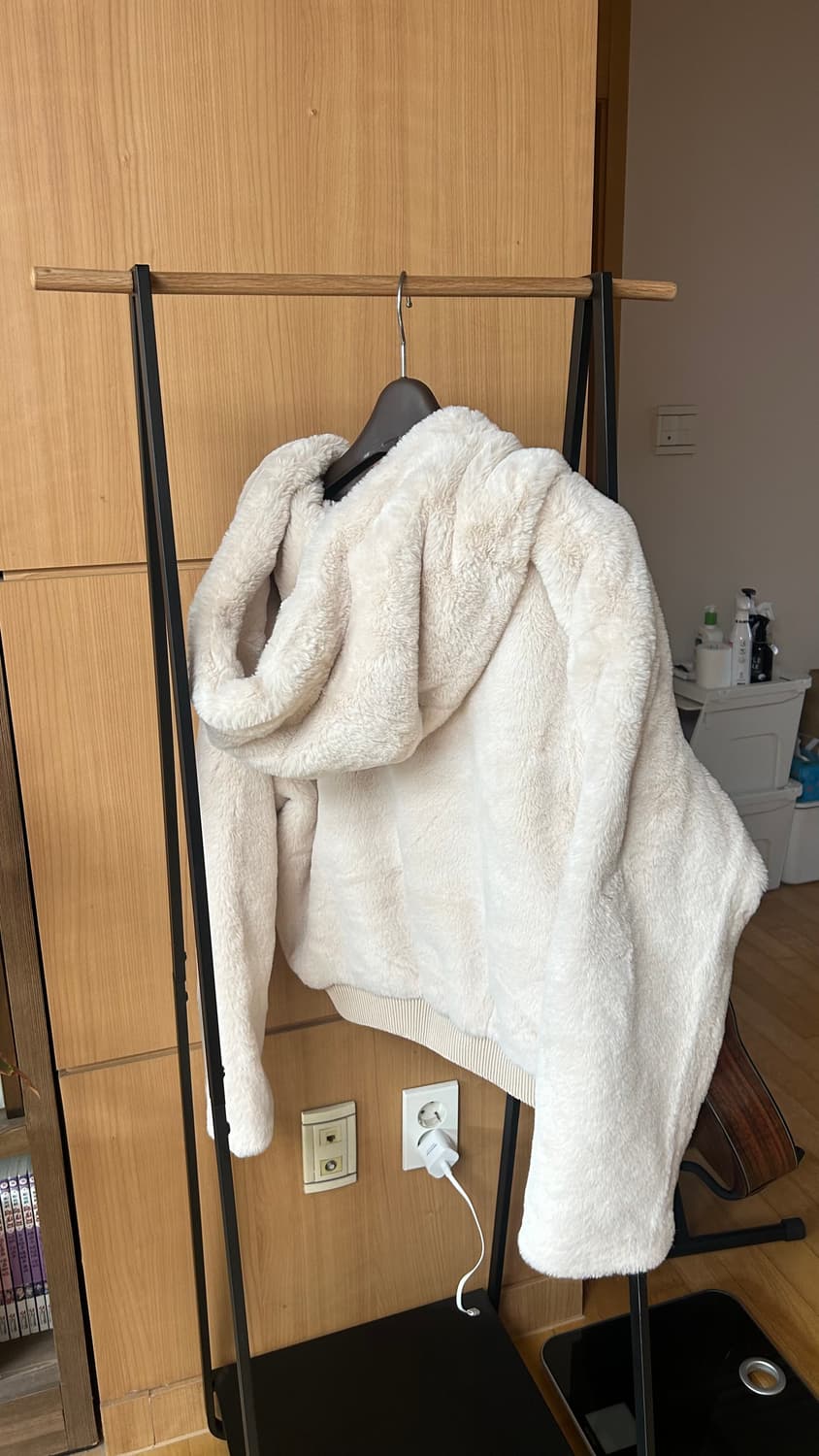 자라 에코 퍼 후드집업(L) 상품이미지2