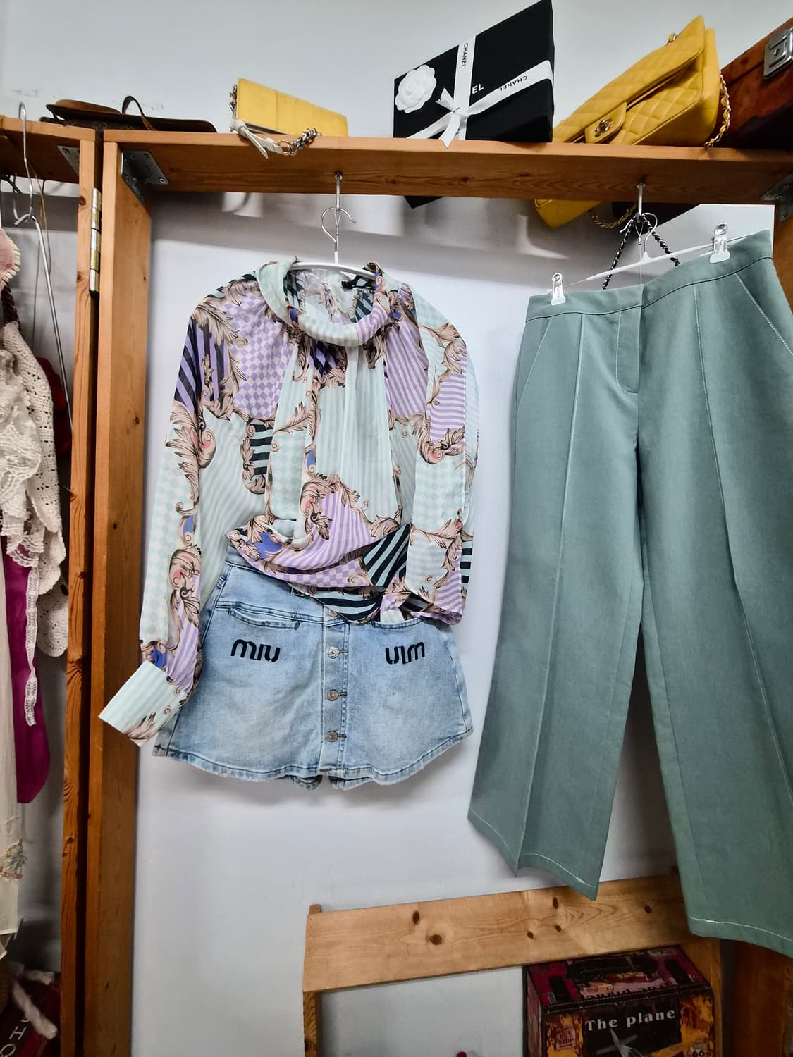 민트퍼플 블라우스. 듀엘민트 슬랙스 상품이미지1