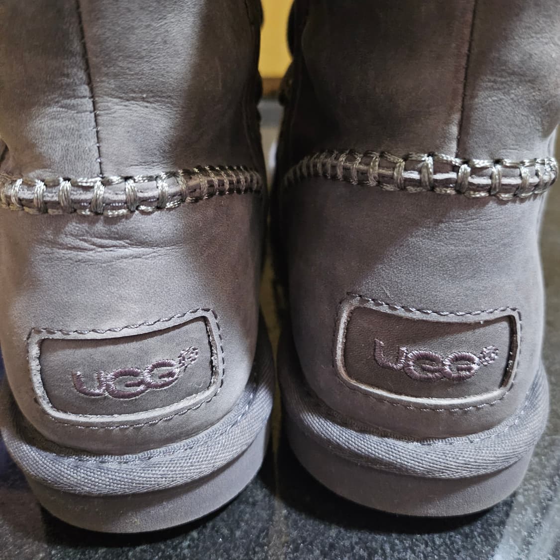 어그 끈디테일 털 퍼부츠 상품이미지3