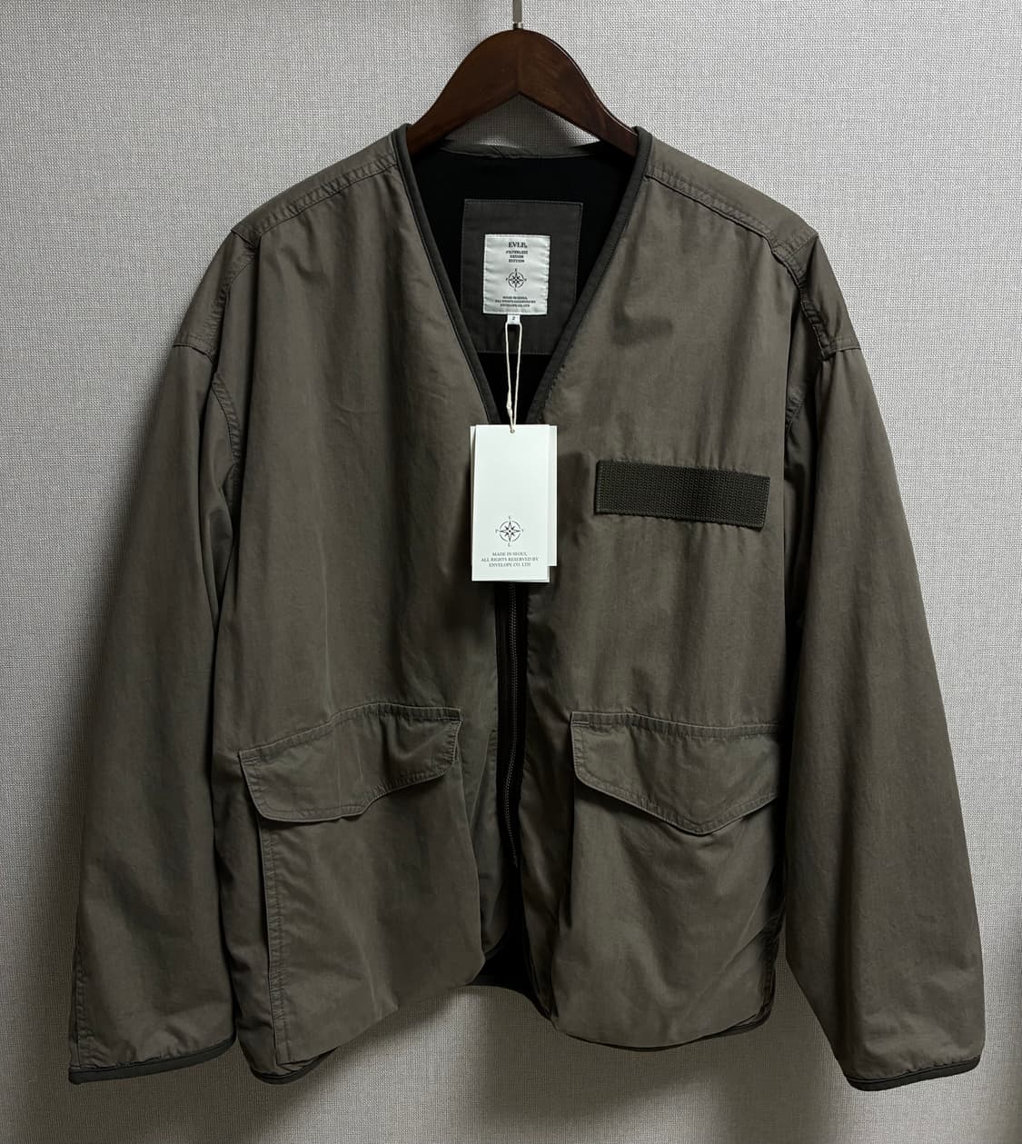 엔벨로프 크라우즈 라이너 자켓 세이지그레이컬러 2사이즈 판매 상품이미지1