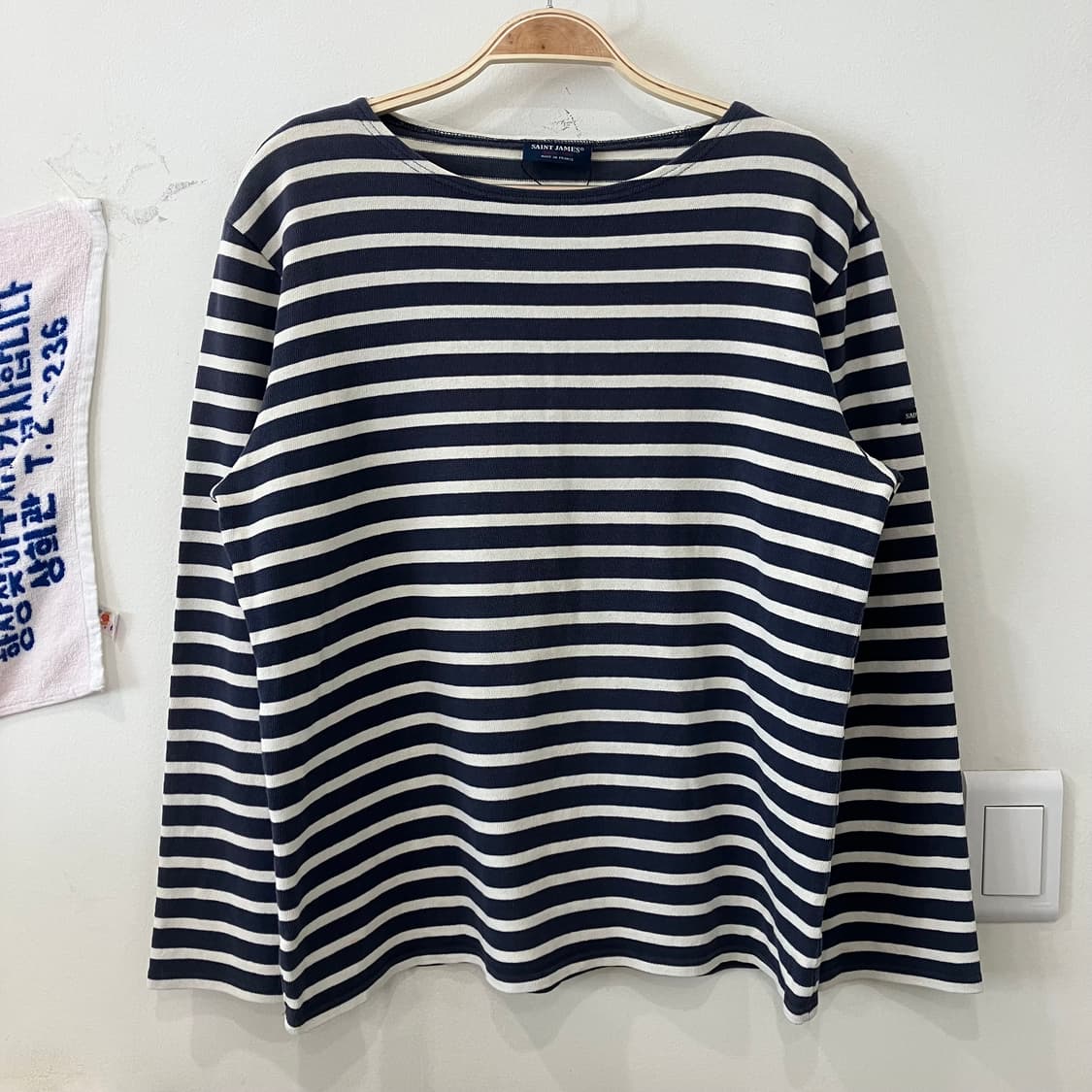 249 세인트제임스 스트라이프 롱슬리브 네이비 상품이미지1