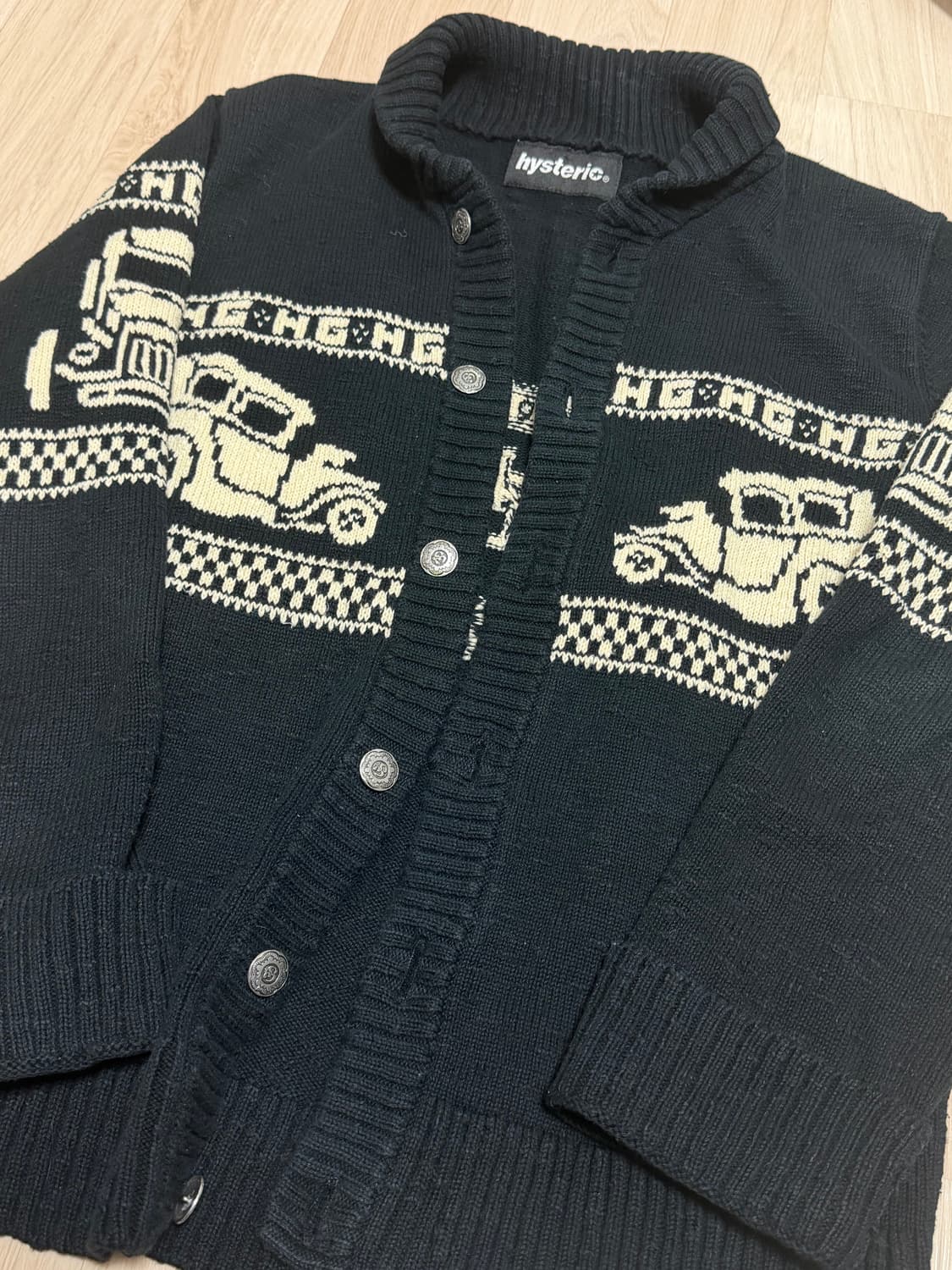 히스테릭글래머 코위찬 버튼 가디건 M 상품이미지1