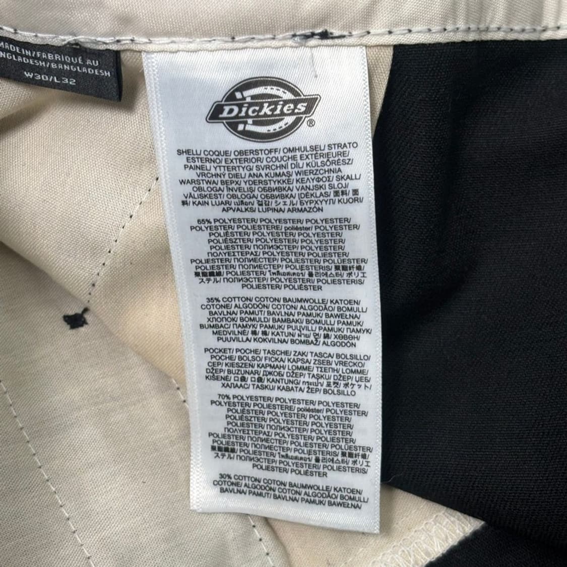 DICKIES 루즈핏 워크팬츠 블랙 W30/L32 상품이미지7