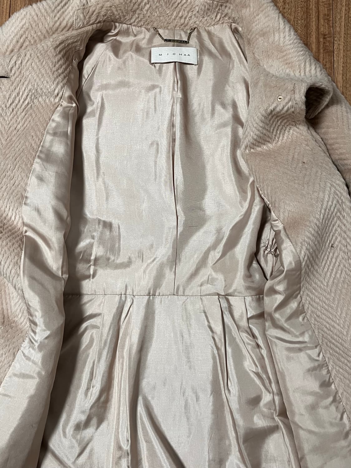 미샤 라마 울코트 베이지 상품이미지2