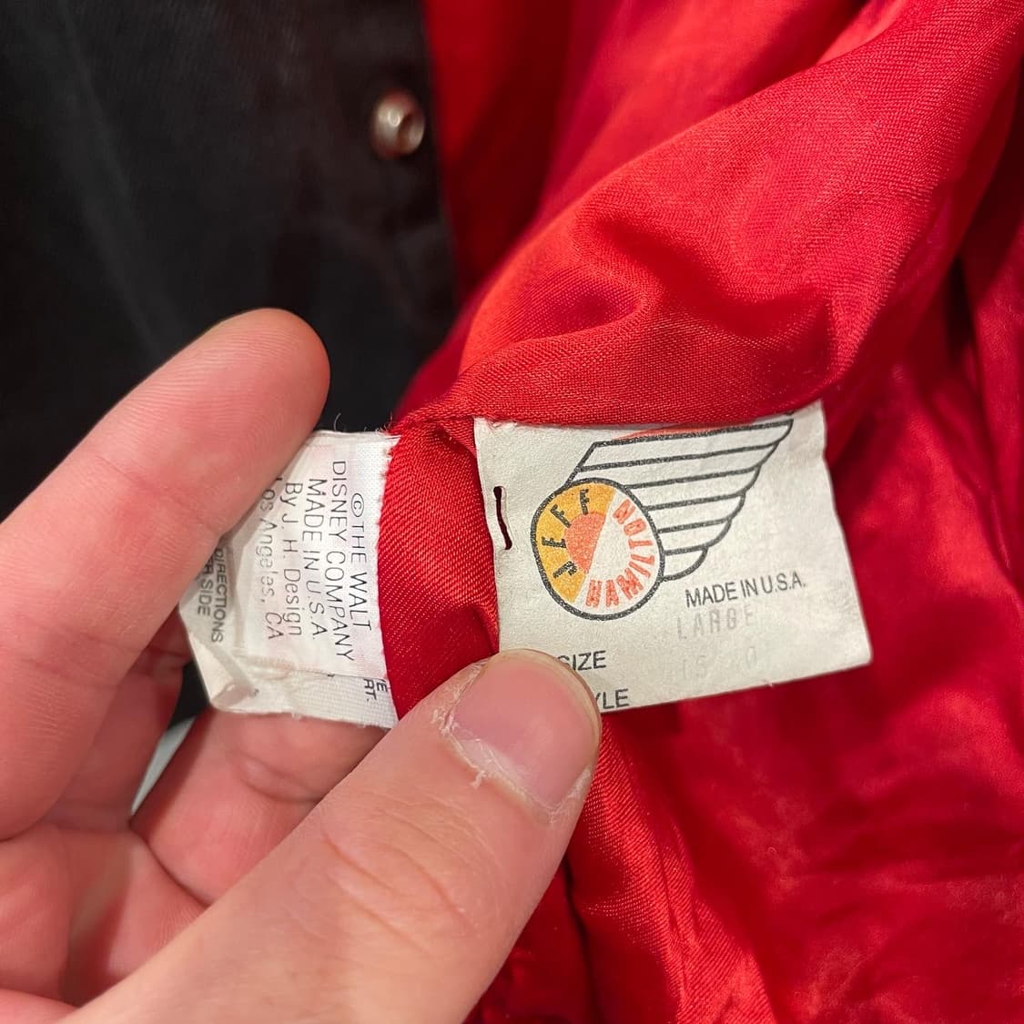 90s 제프해밀턴 미키마우스 바시티자켓 XL 상품이미지9