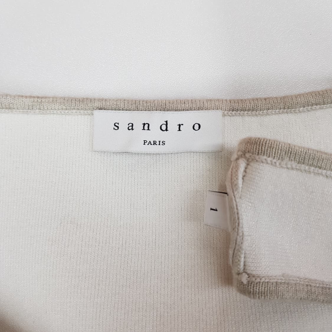 산드로 SANDRO 니트 크롭 슬리브리스 탑 1사이즈 상품이미지5