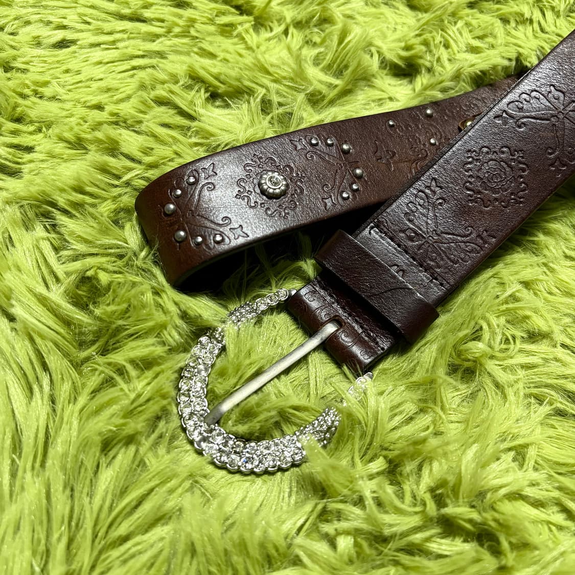 빈티지 웨스턴 레더 벨트 상품이미지2