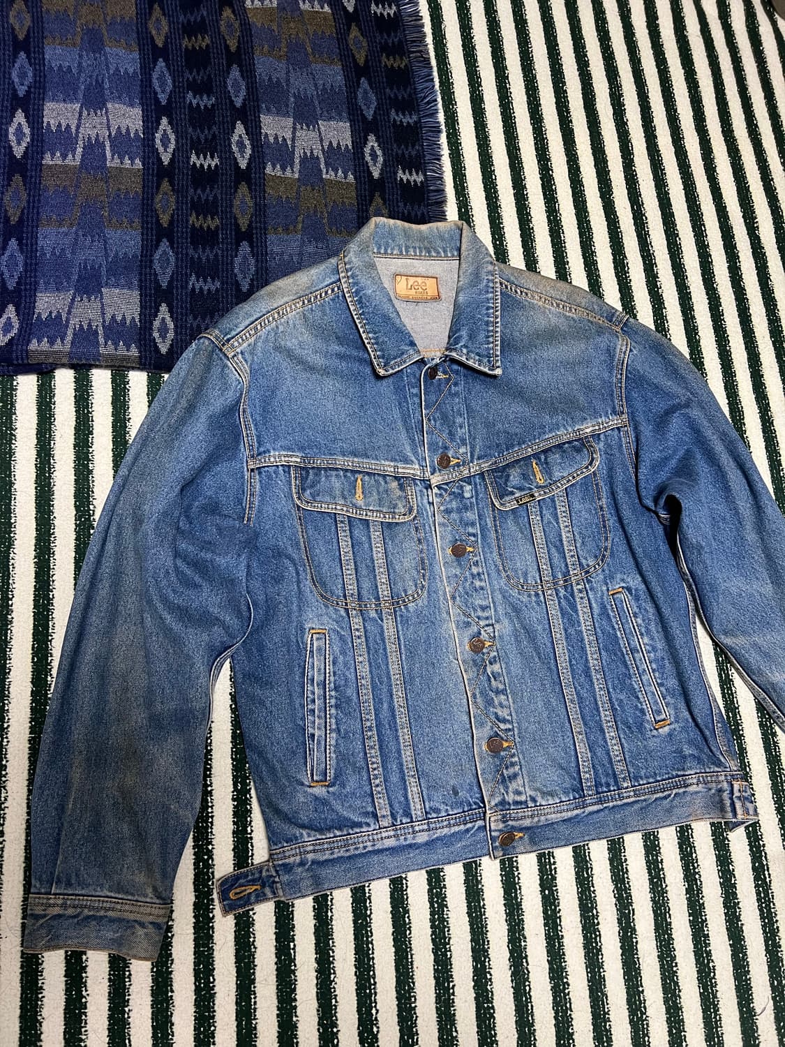 90s Lee vintage 데님 트러커 자켓 상품이미지1