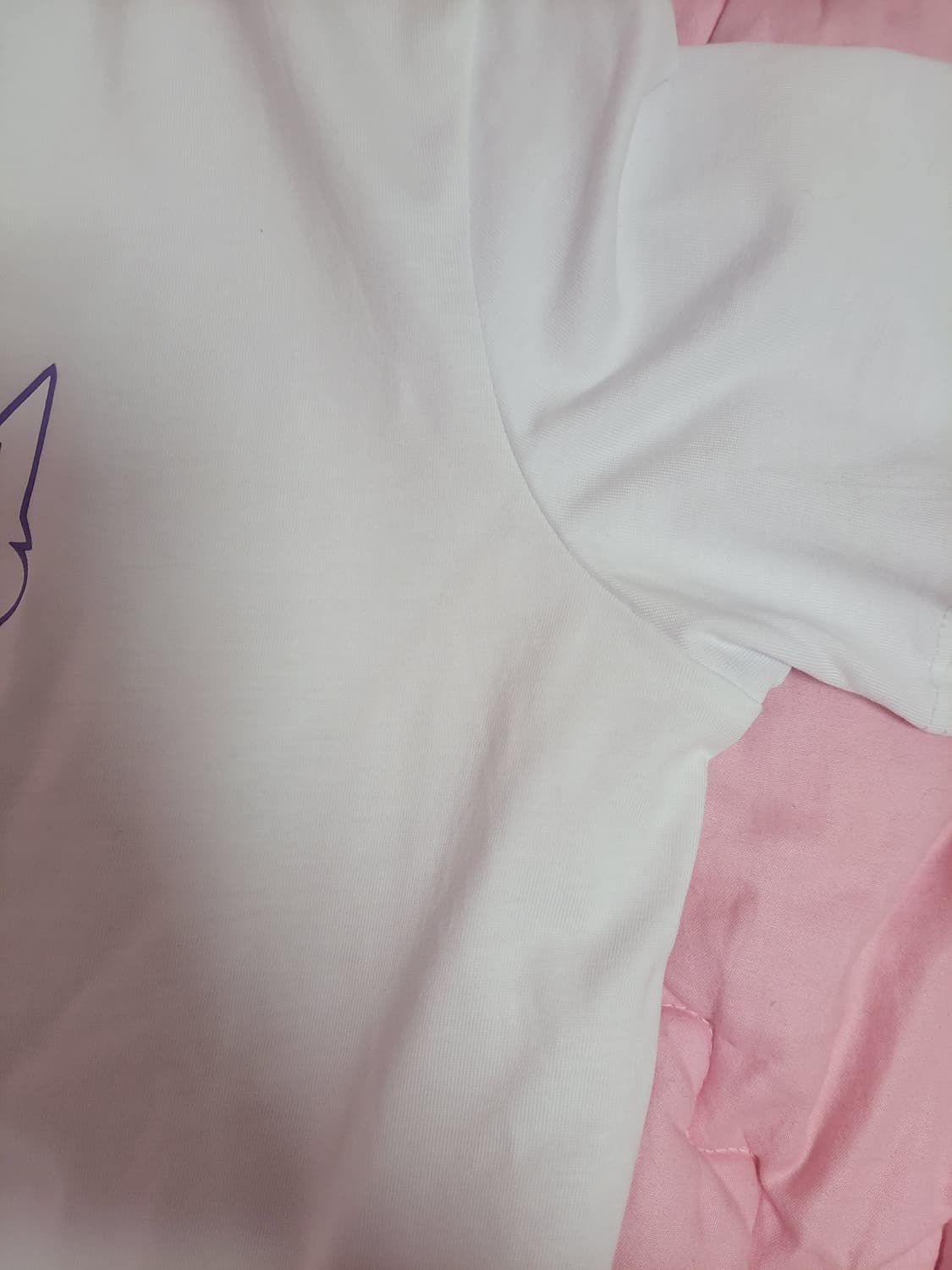 정품)급처잠깐한번입음!MSGM 바이올렛로고 반팔 면티셔츠 꼼데가르송st 상품이미지4