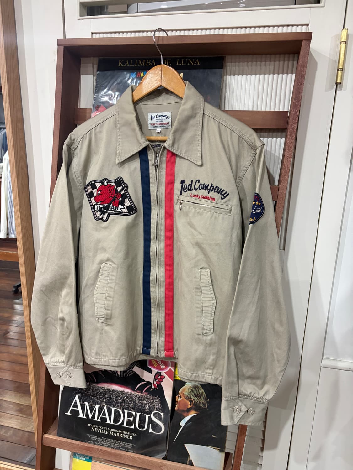 테드 컴퍼니 럭키 데빌 자수 워크자켓 L 상품이미지1