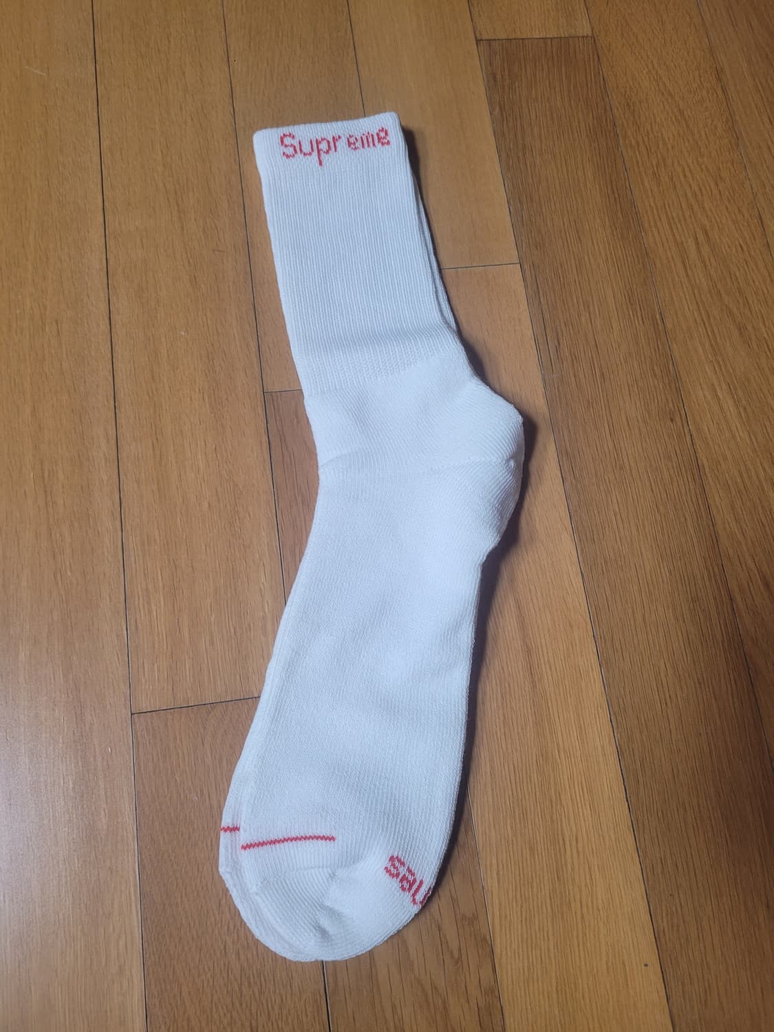 슈프림 헤인즈 크루 삭스 화이트 낱개 상품이미지1