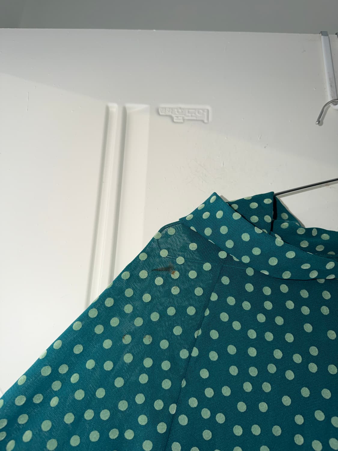 일본빈티지 도트 시스루 후드세트 상품이미지9