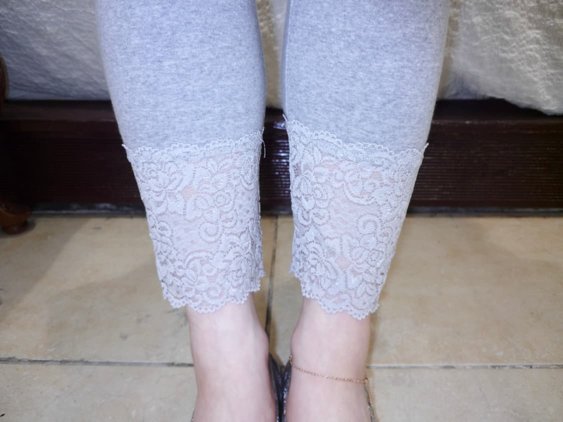 Lace grey leggings 상품이미지1
