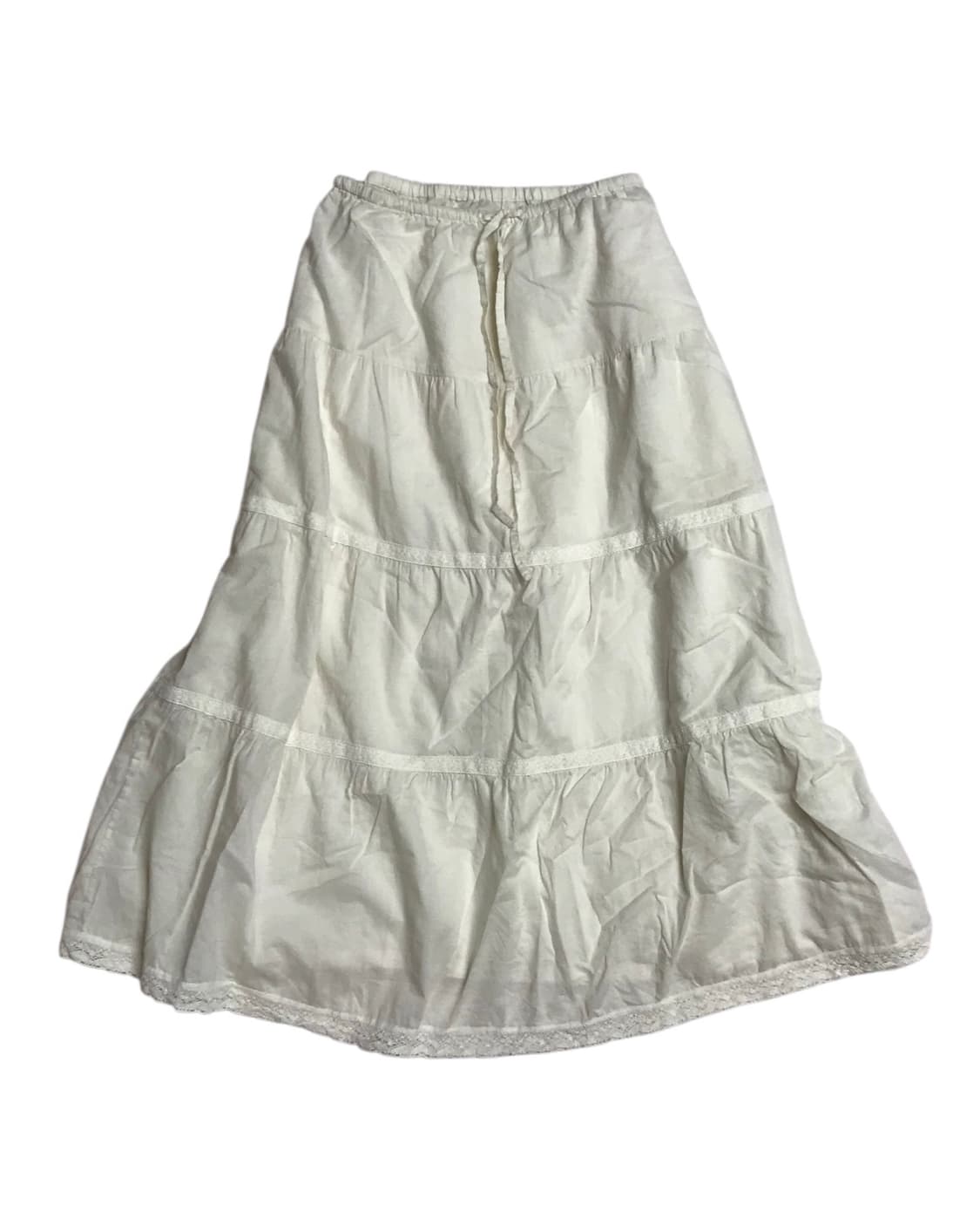 일본 빈티지 롱 화이트 스커트 상품이미지1