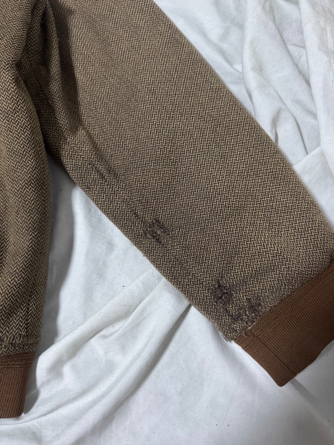 먼싱웨어 스웨이드 패치 헤링본 울 블루종 상품이미지5