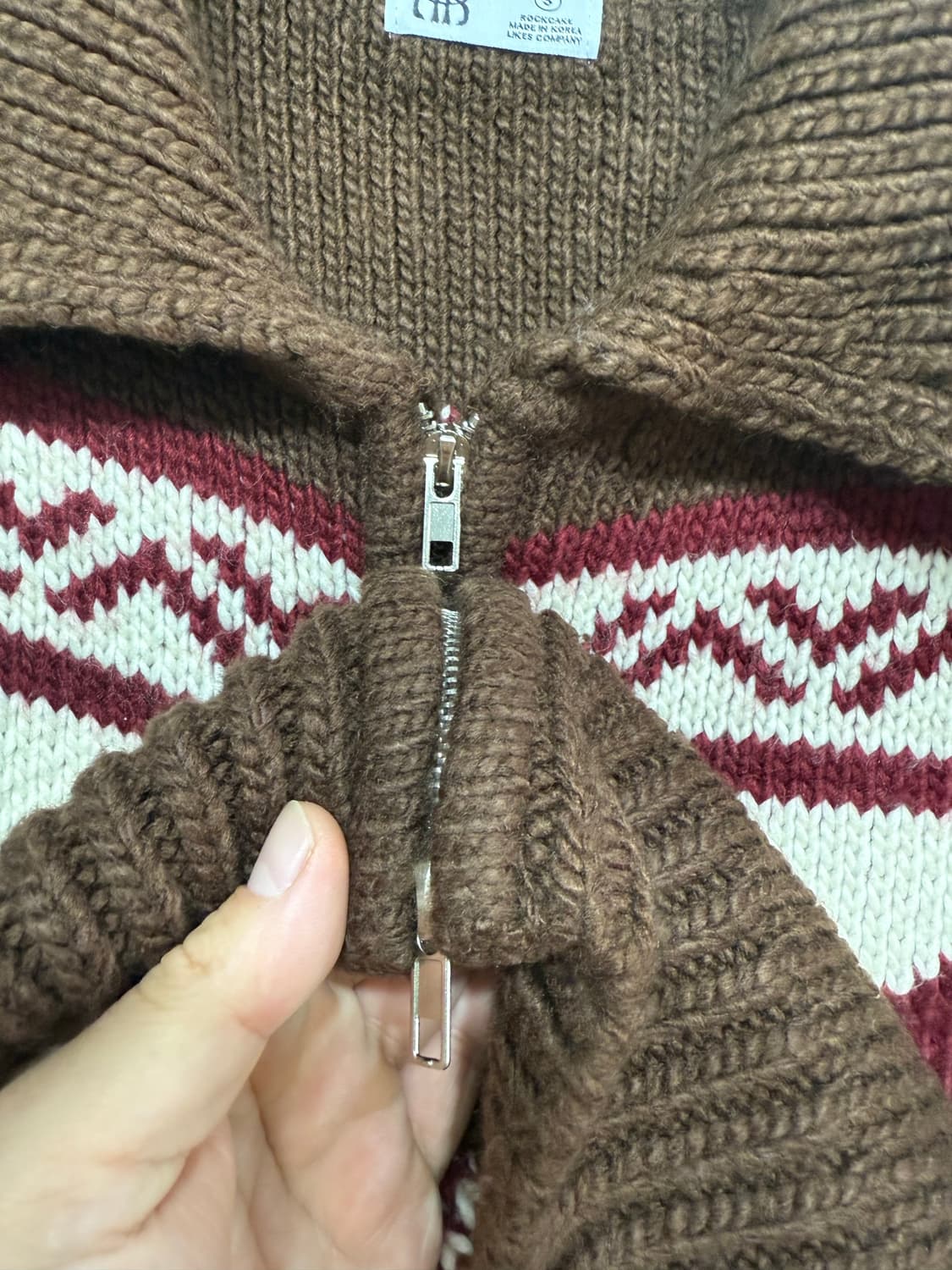 락케이크 플라워 코위찬 투웨이 니트 가디건 S 상품이미지8