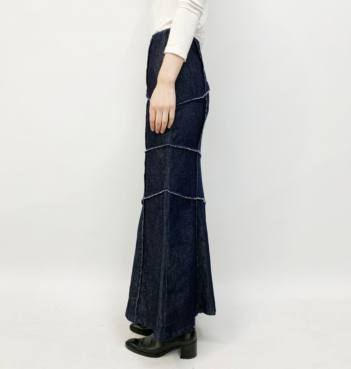  LANINA 데님 롱 스커트 상품이미지3