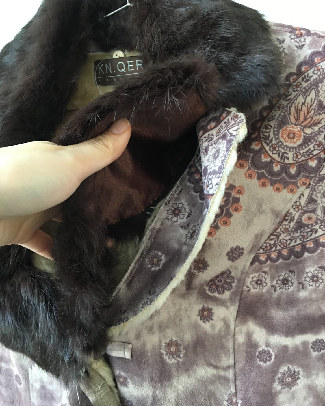 Ornament pattern rabbit fur mustang 상품이미지6