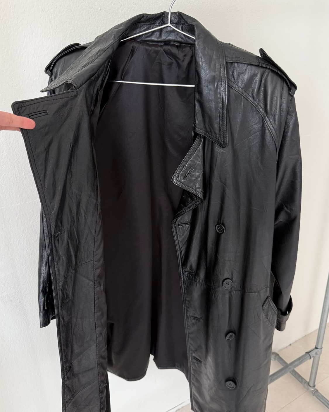 빈티지 소가죽 트렌치 상품이미지5