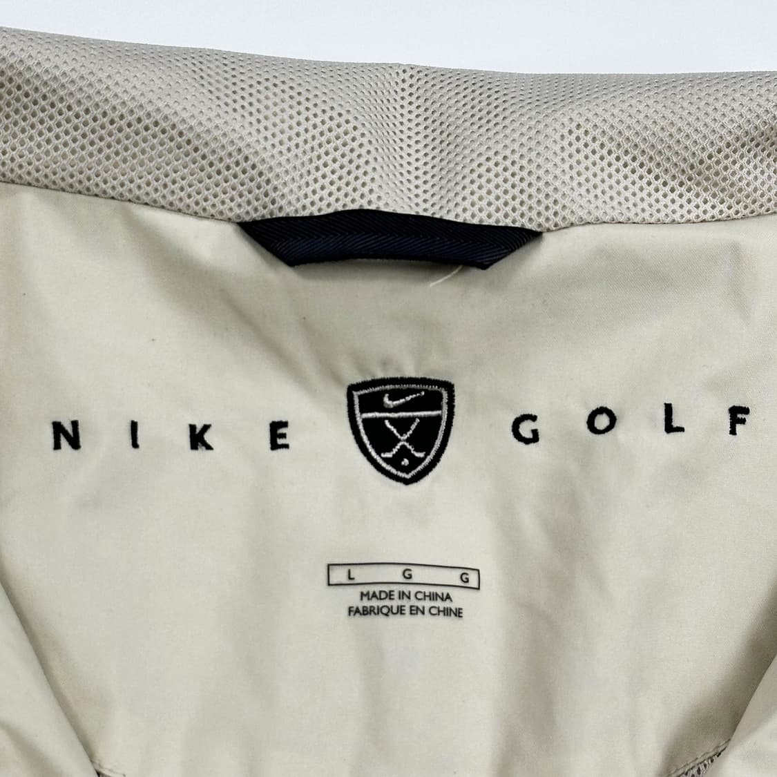 00s 나이키 골프 올드스쿨 바람막이 아이보리 L 상품이미지6