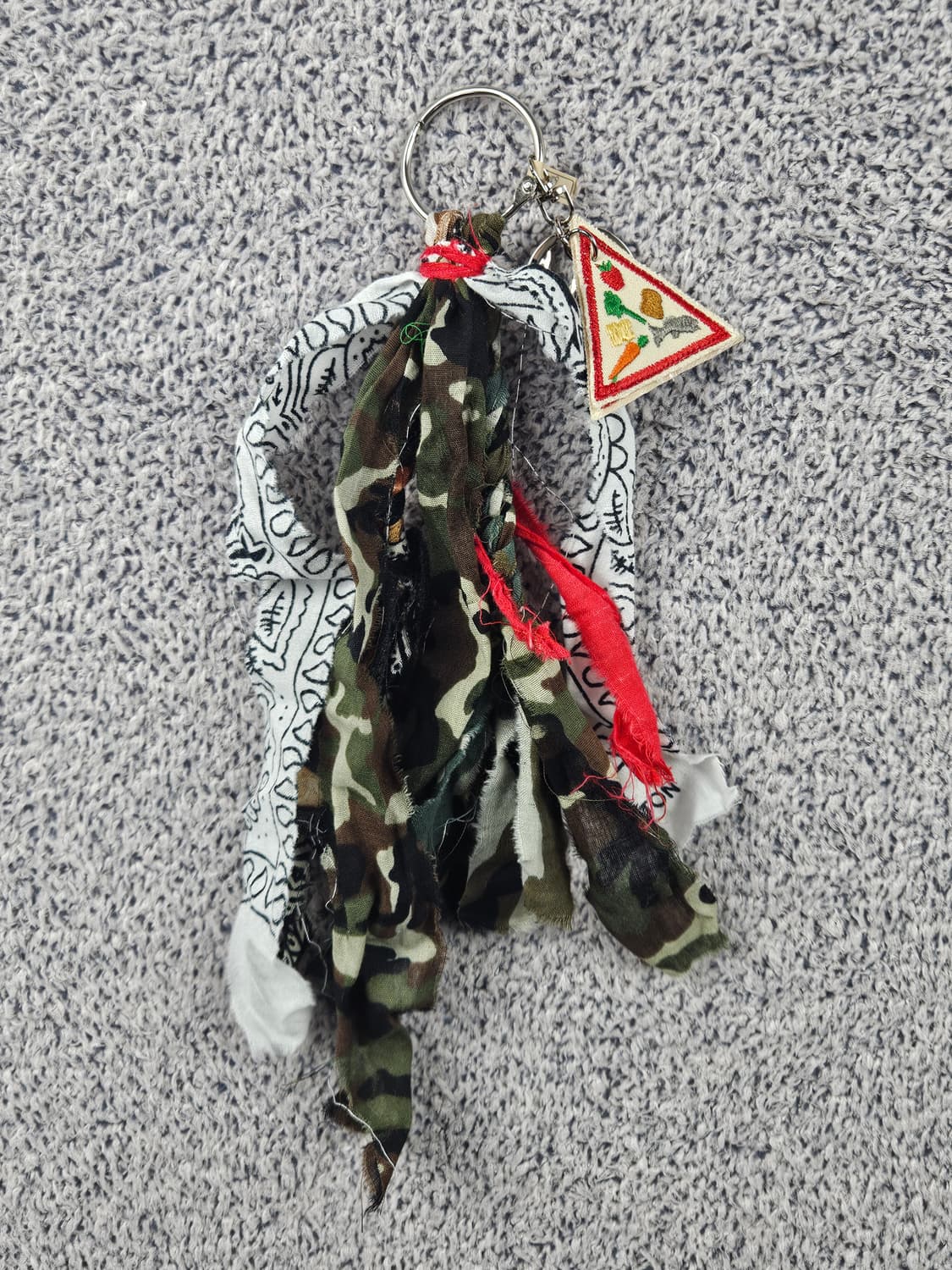 핸드메이드 커스텀 패치 반다나 카라비너 키링 / 10677 상품이미지5