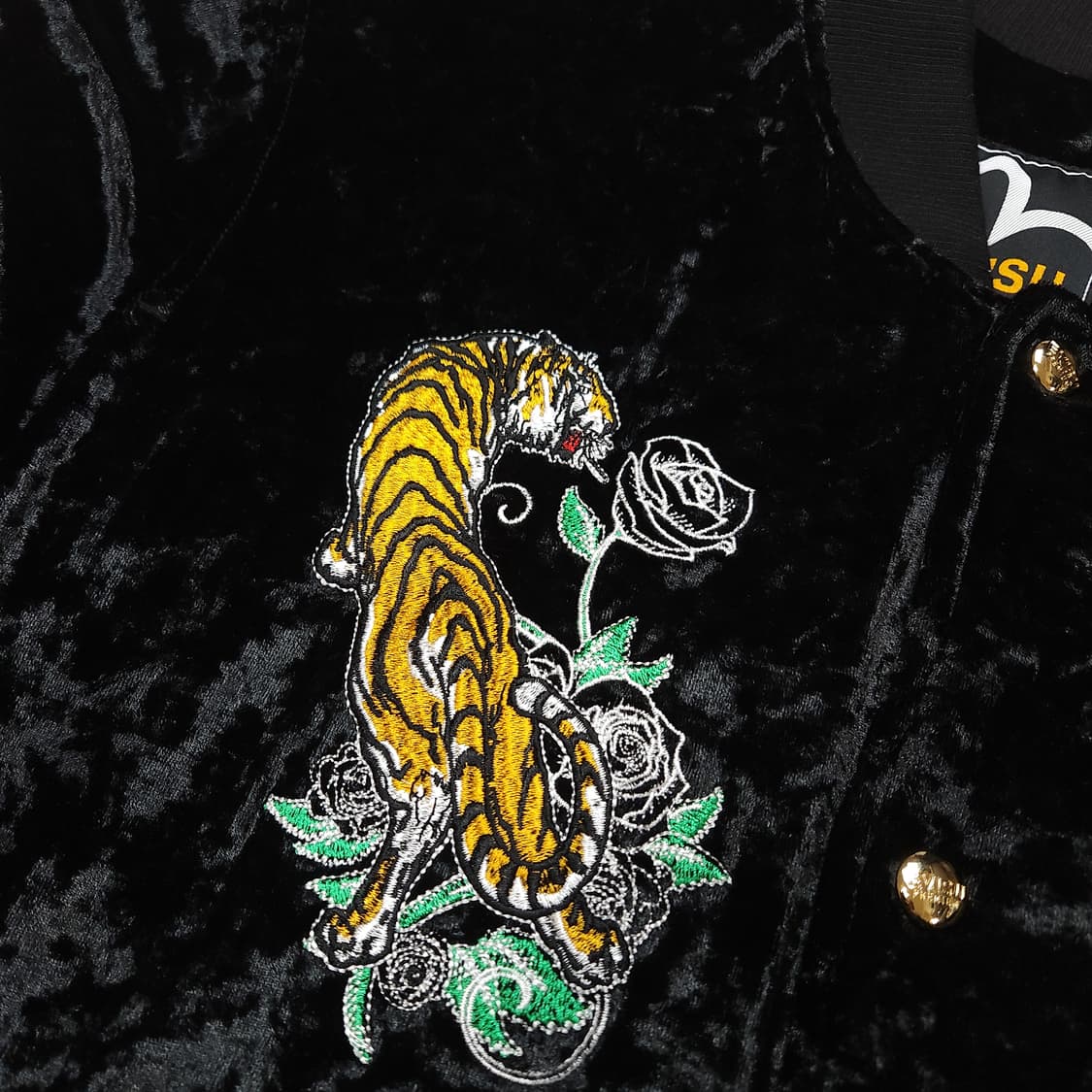 [100] 에비수 호랑이 자수 벨벳 자켓 (~105)  상품이미지6