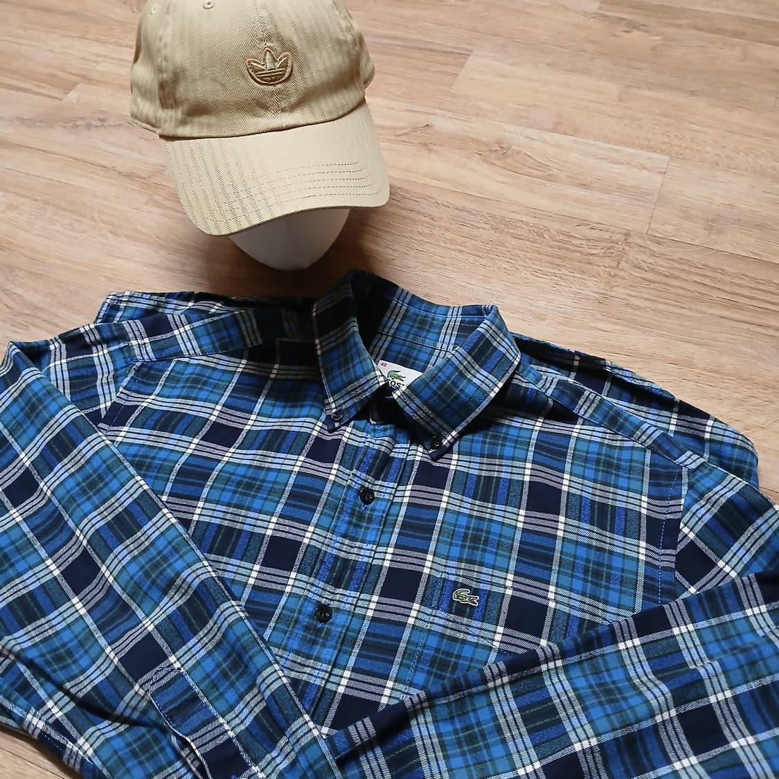 lacoste 라코스테 체크 로고 체크 셔츠 남방 빈티지 상품이미지2