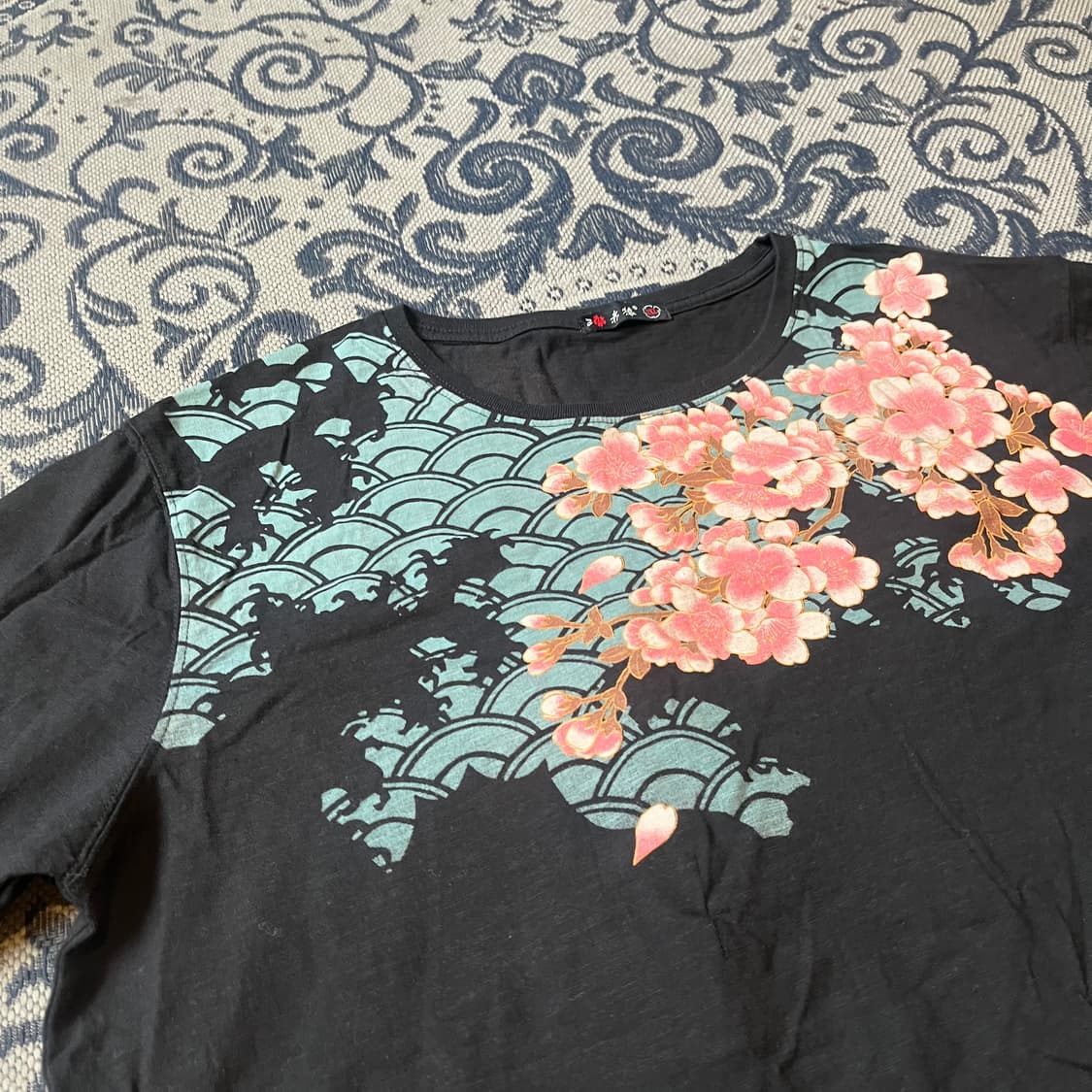 3XL 빈티지 자수 반팔 티/W2413 상품이미지2