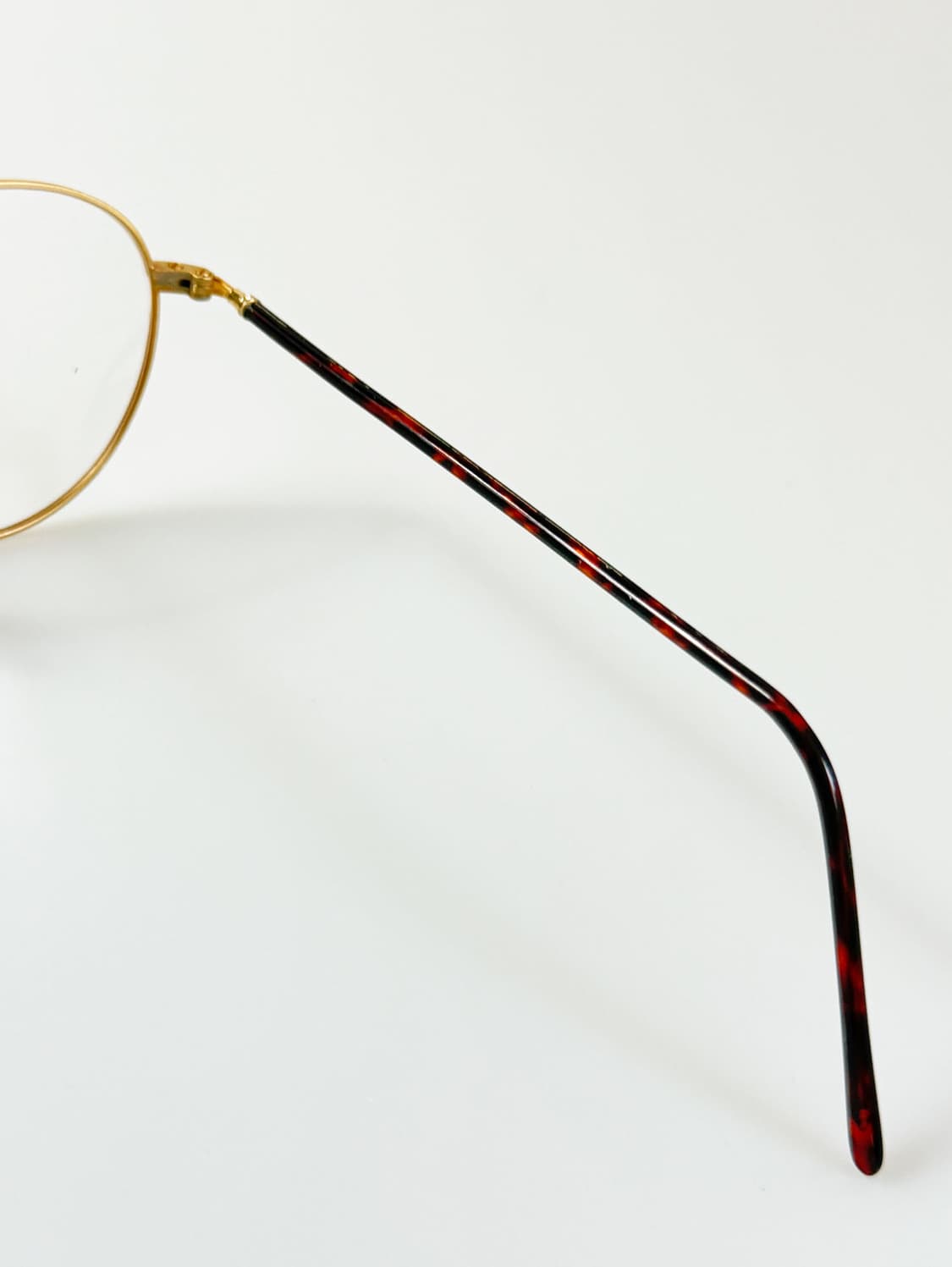 90s 유로피안 클래식 골드 슬림 라운드 빈티지 안경 상품이미지6