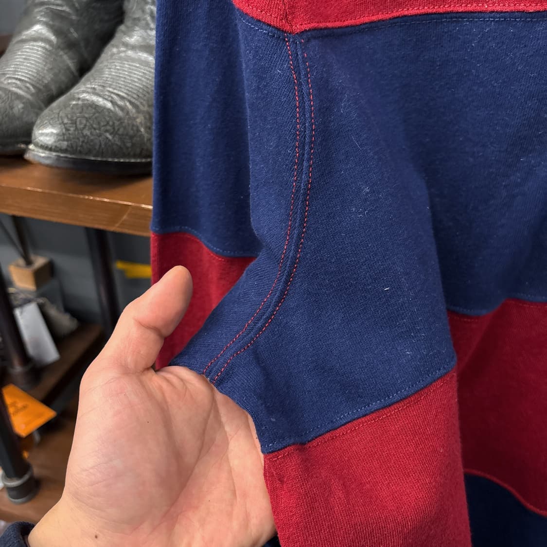 신형라벨 폴로 랄프로렌 스트라이프 럭비셔츠 골든포니 N1001 상품이미지7