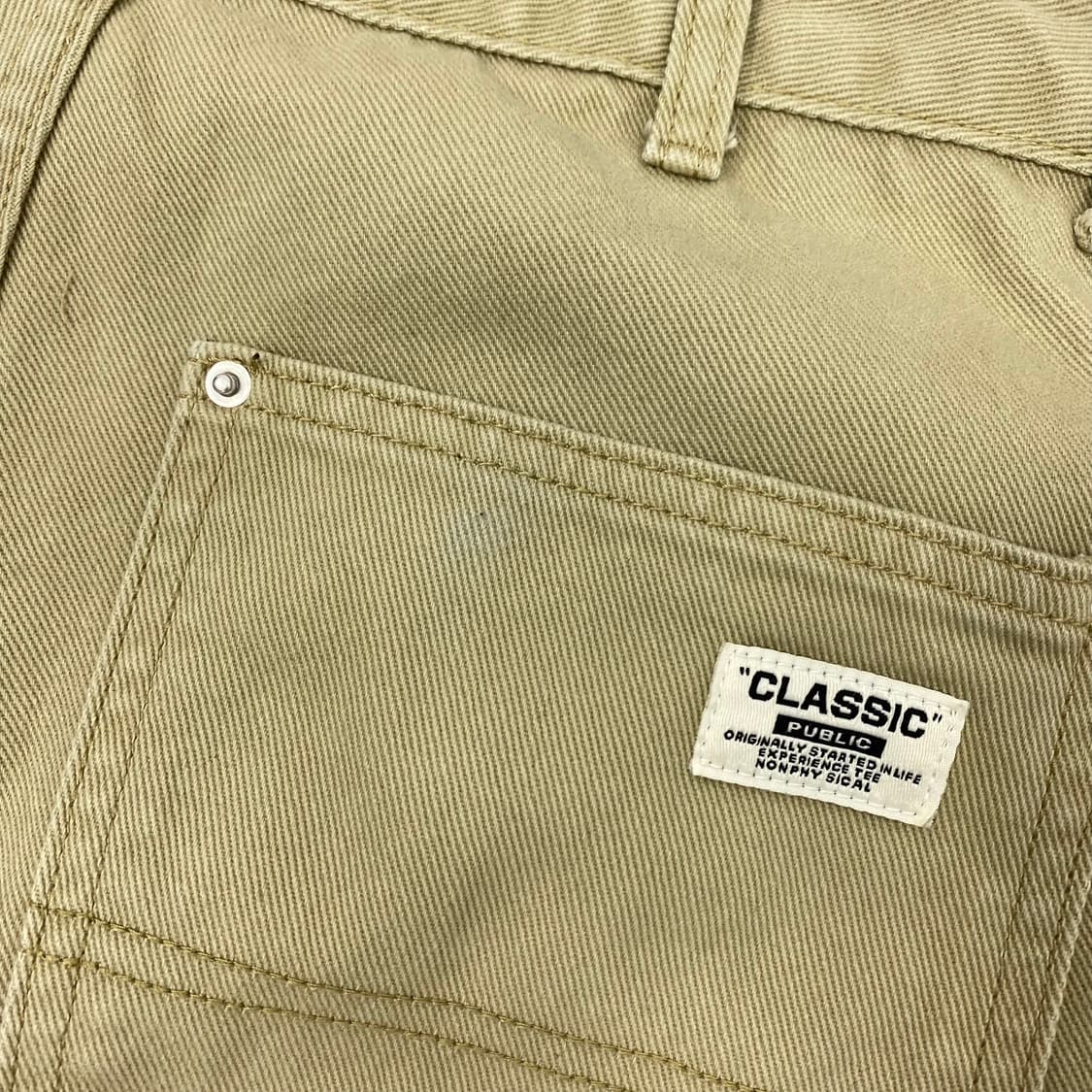 빈티지 와이드 더블니 팬츠 L 상품이미지6