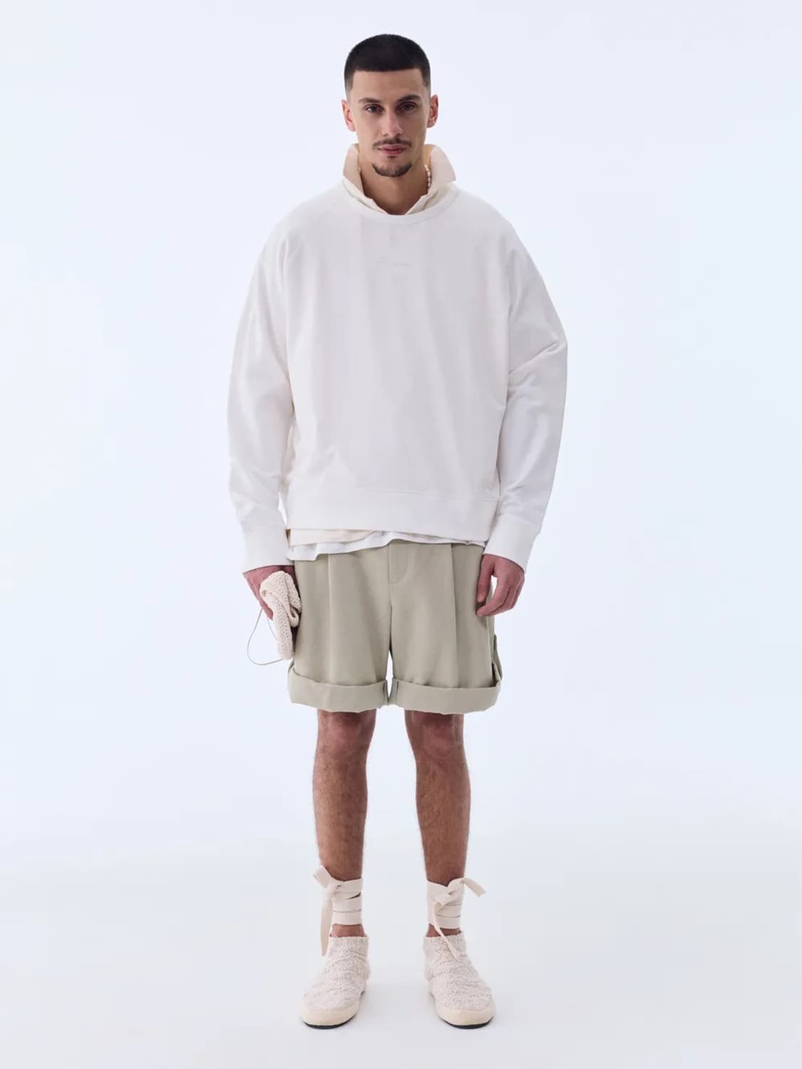 RECTO 렉토 피그먼트 폴로 카라티 크림 M 상품이미지6