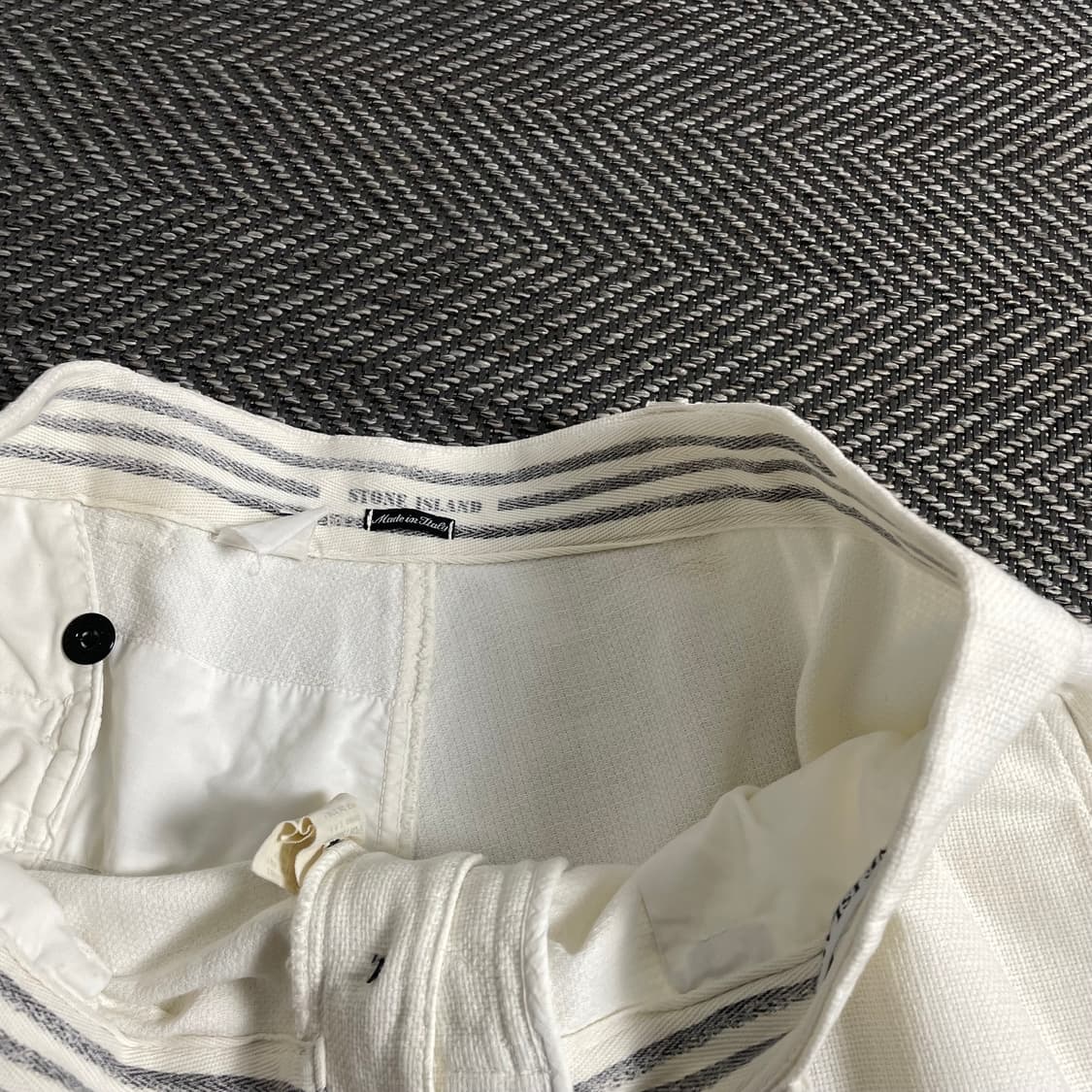 00s 스톤아일랜드 아카이브 버뮤다 팬츠 화이트 o 3876 상품이미지5