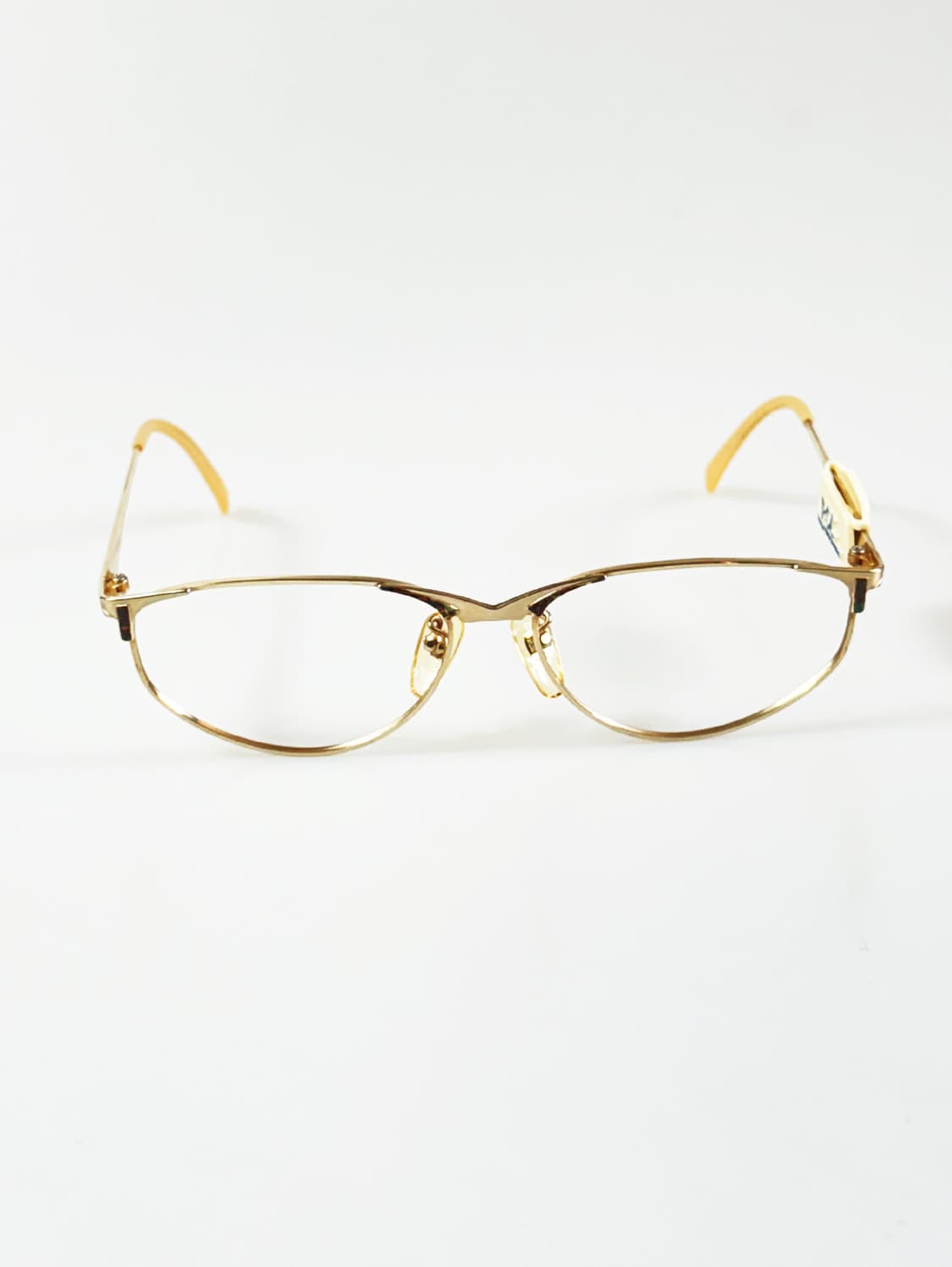 90s P.S.C FASHION 골드 메탈 슬림 스퀘어 빈티지 안경 상품이미지2