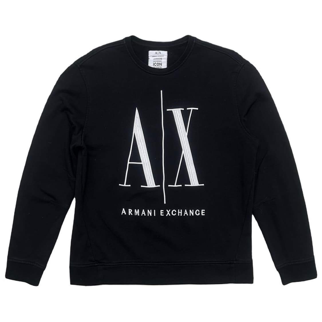 아르마니 익스체인지 Icon Project 빅 AX 맨투맨 블랙 L 상품이미지1