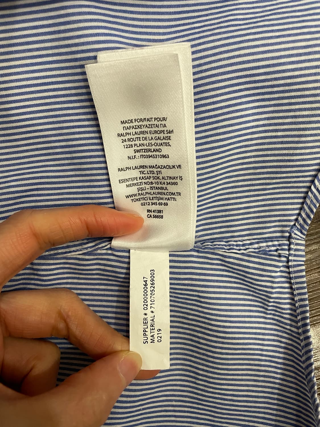 폴로 랄프로렌 스트레치 스트라이프 셔츠 상품이미지7