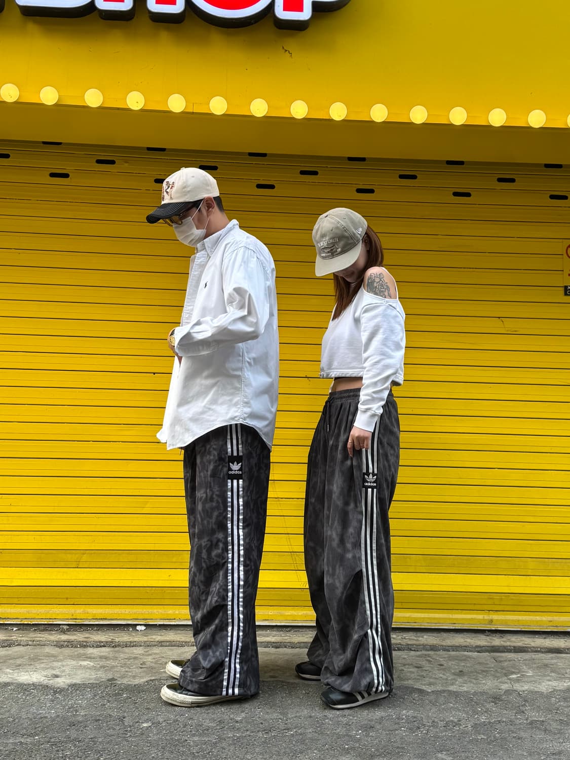 루즈핏 나염 삼선줄 커스텀 팬츠 상품이미지6