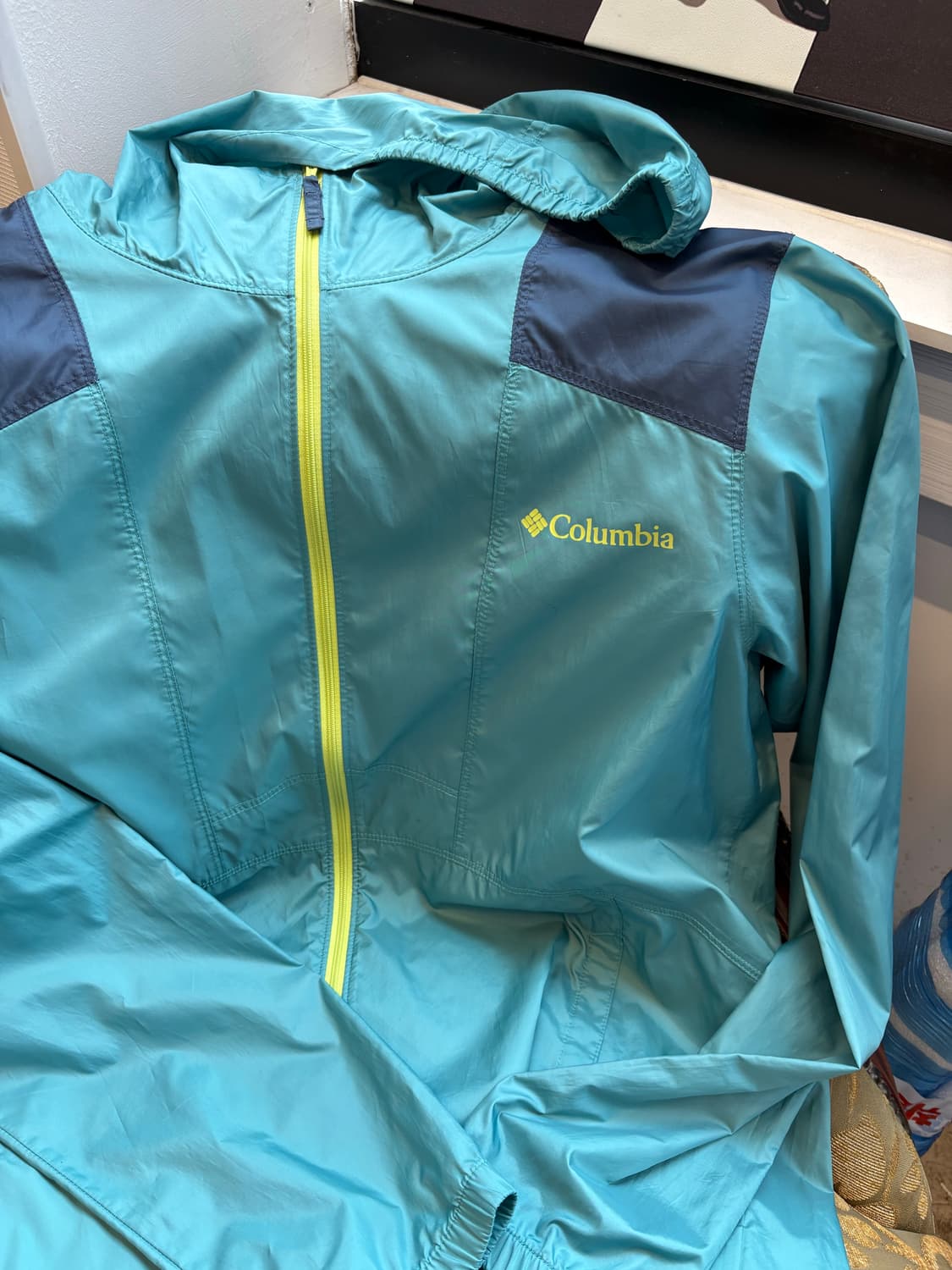 16s Columbia 민트 배색 바람막이 상품이미지2