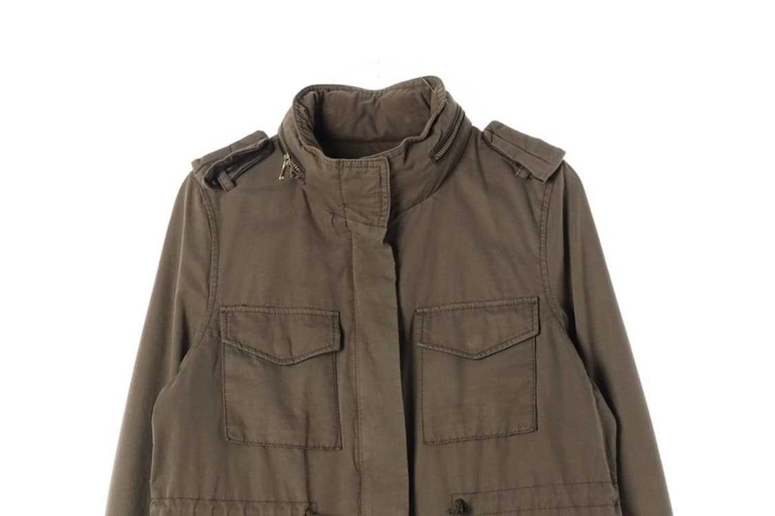 지오다노 우먼즈 필드 야상 자켓 카키 S 상품이미지4