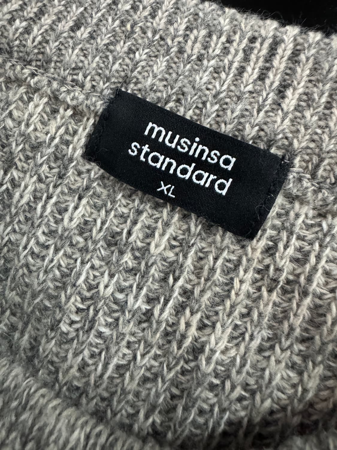 무신사 스탠다드 24년도 미니멀 캐시미어 혼용 니트 XL 상품이미지3