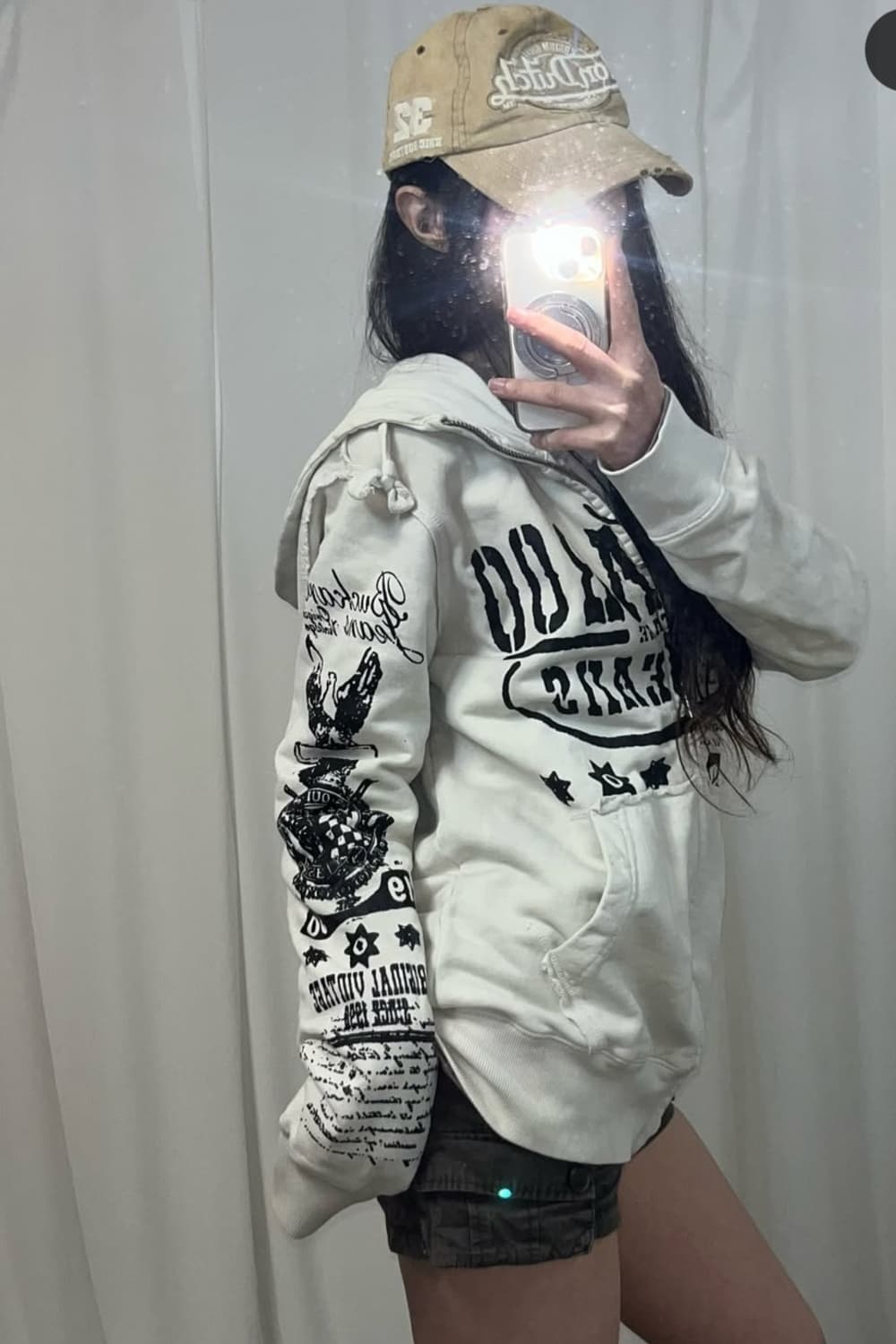 버커루 나염 후드집업 y2k  상품이미지2