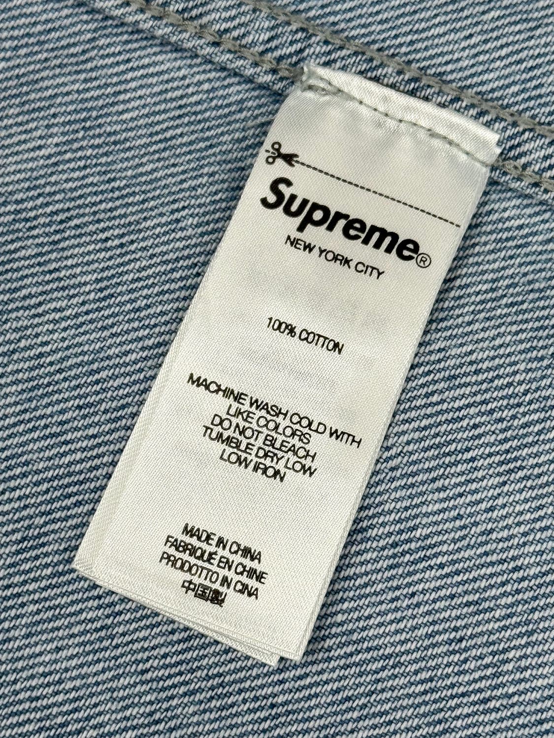 슈프림 스몰 박스 셔츠 데님 상품이미지6