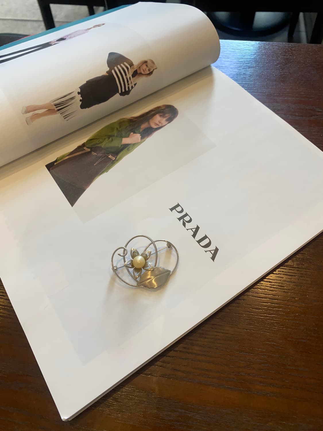 빈티지 일본 수입 플라워 구슬 진주 브로치 상품이미지5