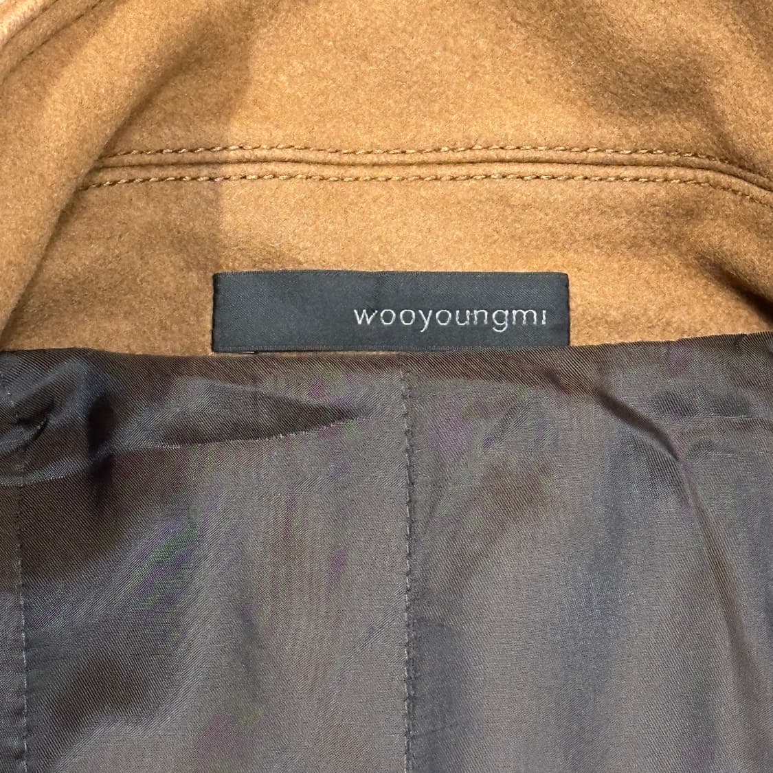 우영미 울 캐시미어 더블버튼 코트 (L) 100 48 상품이미지9